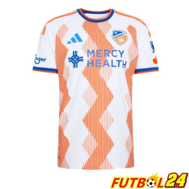Camisetas De Futbol FC Cincinnati Segunda Naranja Blanco 2026/2027