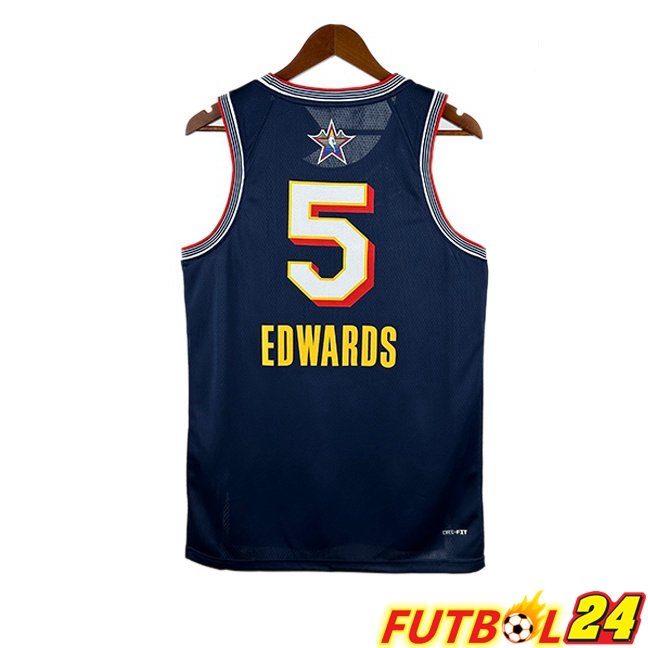 Camiseta NBA American All-Star (Anthony Edwards 5) Azul Real 2024/2025