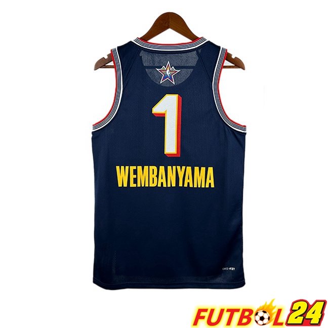 Camiseta NBA American All-Star (Victor Wembanyama 1) Azul Real 2024/2025