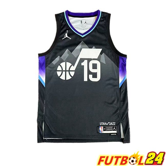 Camiseta NBA Utah Jazz (Ace Bailey 19) Negro 2025/2026