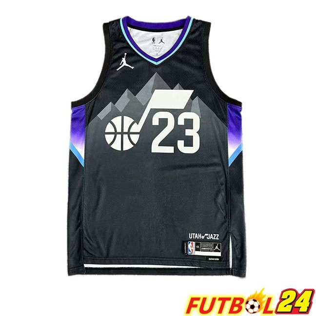 Camiseta NBA Utah Jazz (Lauri Markkanen 23) Negro 2025/2026