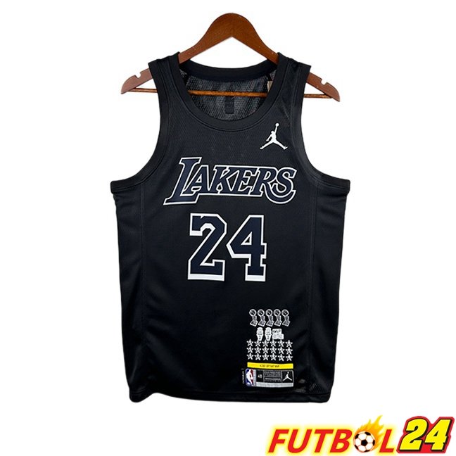Camiseta NBA Los Angeles Lakers (Kobe Bryant 24) Edición Especial Negro