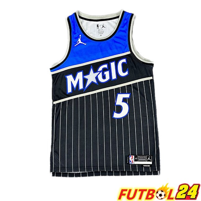 Camiseta NBA Orlando Magic (Paolo Banchero 5) Negro 2025/2026