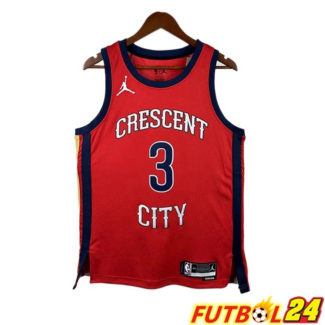 Camiseta NBA New Orleans Pelicans (Jordan Poole 3) Edición Especial Rojo