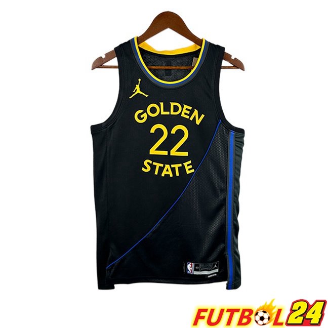 Camiseta NBA Golden State Warriors (Andrew Wiggins 22) Negro 2024/2025