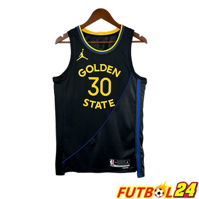 Camiseta NBA Golden State Warriors (Stephen Curry 30) Negro 2024/2025