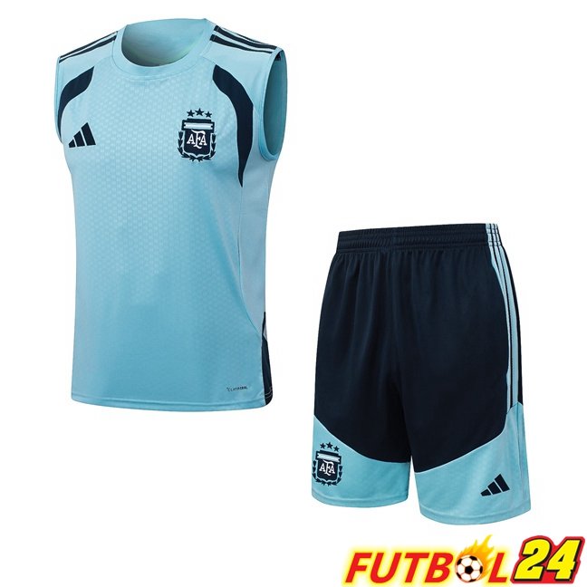 Chalecos De Futbol Argentina + Cortos Azul 2026/2027