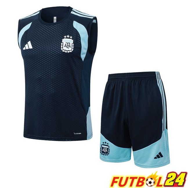 Chalecos De Futbol Argentina + Cortos Azul Real 2026/2027