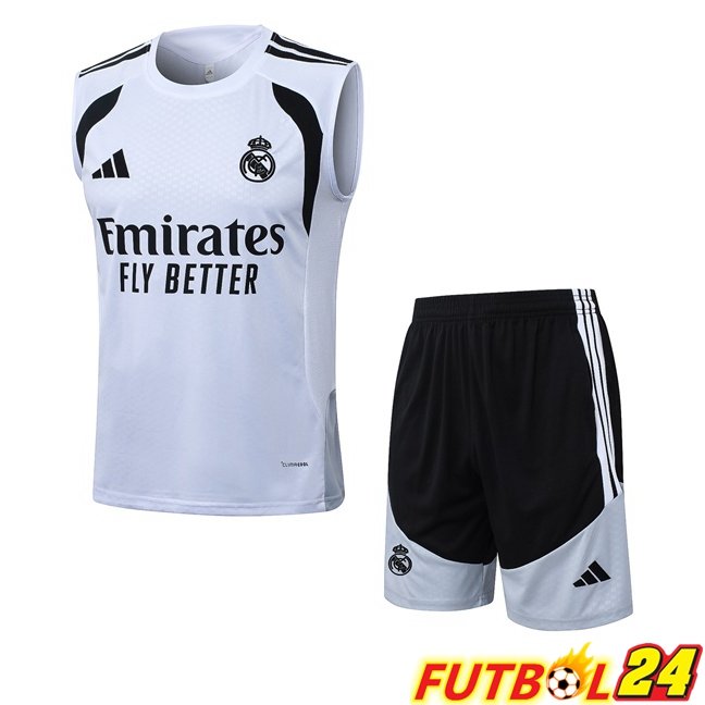 Chalecos De Futbol Real Madrid + Cortos Blanco 2026/2027