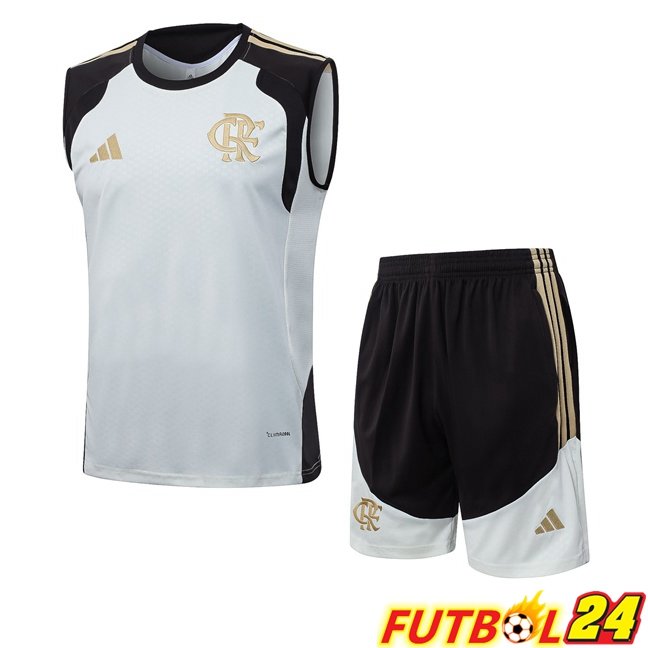 Chalecos De Futbol Flamengo + Cortos Blanco 2026/2027
