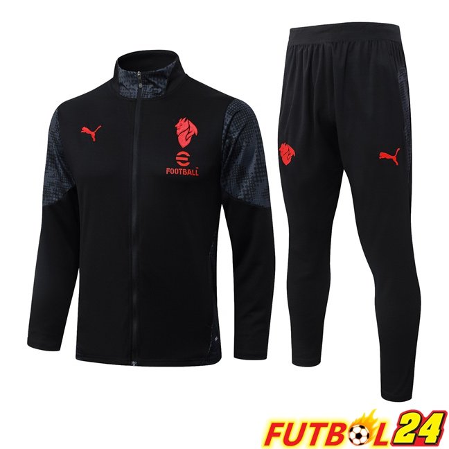 Chandal Equipos De Futbol - Chaqueta AC Milan Negro 2026/2027