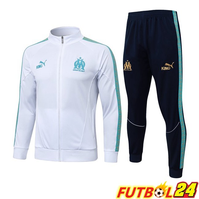 Chandal Equipos De Futbol - Chaqueta Marsella OM Blanco 2026/2027