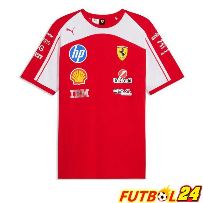 Camiseta Formule 1 Ferrari Blanco Rojo 2025/2026
