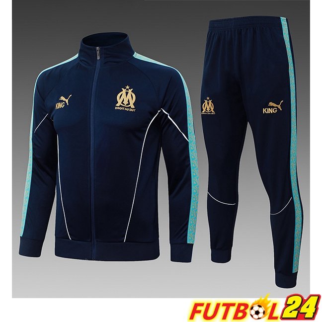 Chandal Equipos De Futbol - Chaqueta Marsella OM Ninos Azul Real 2026/2027