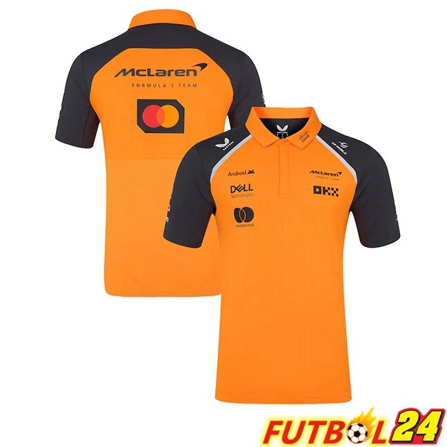 Polo Formule 1 McLaren Naranja Azul Real 2025/2026