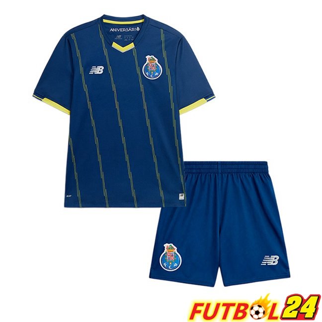 Camisetas De Futbol FC Porto Ninos Cuarta Azul Real 2025/2026