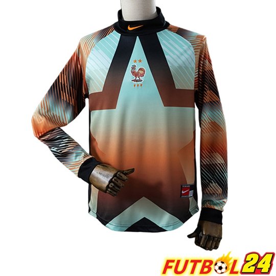 Camisetas De Futbol Francia Manga Larga Portero Verde/Naranja 2026/2027