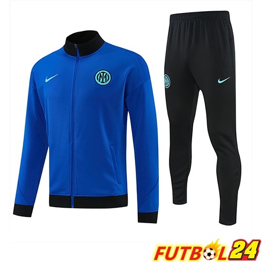 Chandal Equipos De Futbol Chaqueta Inter Milan Azul/Negro 2025/2026