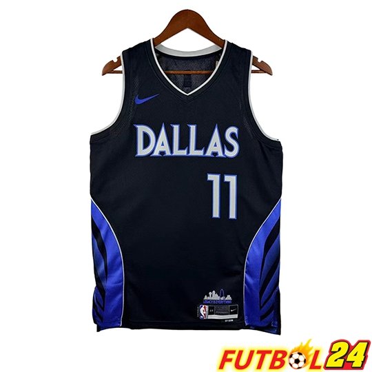 Camiseta Dallas Mavericks (IRVING #11) Negro/Azul 2025/2026