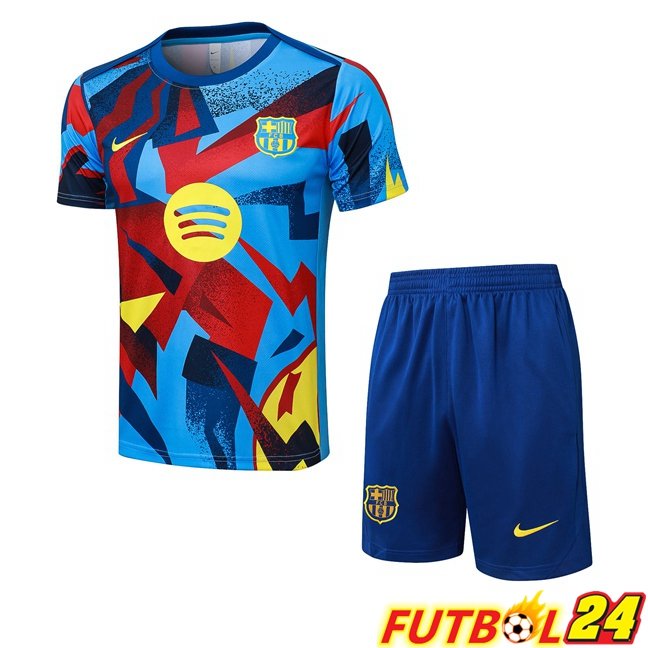 Camiseta Entrenamiento FC Barcelona + Cortos Azul Rojo 2026/2027