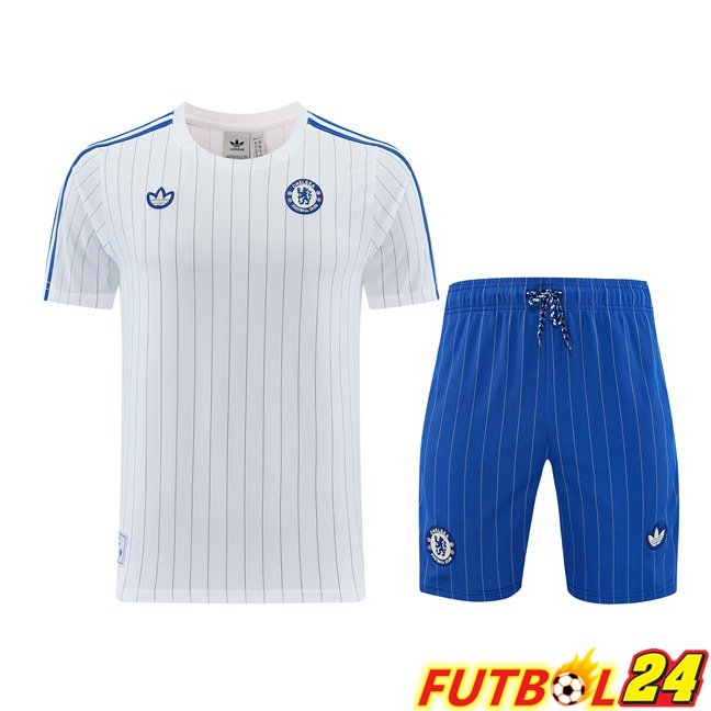 Camiseta Entrenamiento FC Chelsea + Cortos Blanco 2026/2027