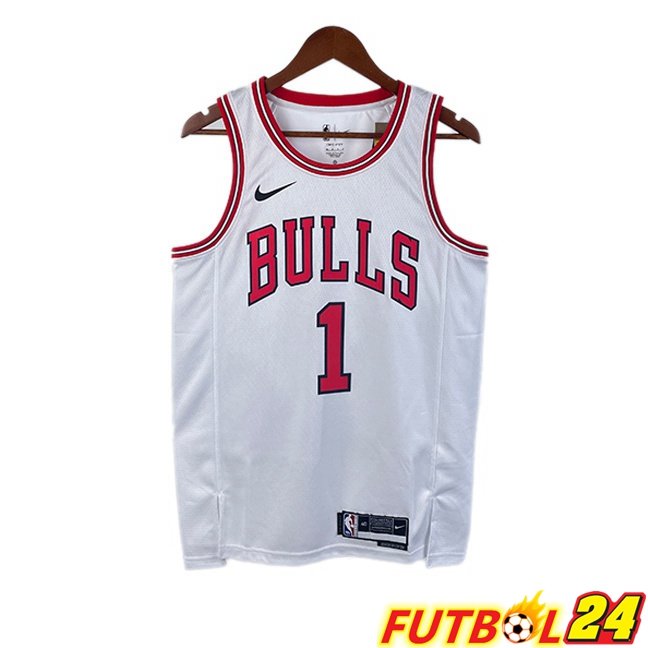 Camiseta NBA Chicago Bulls (Derrick Rosado 1) Retr Blanco 2022-2023