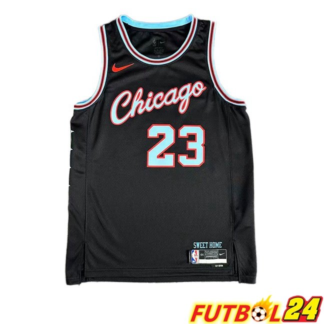 Camiseta NBA Chicago Bulls (Michael Jordan 23) Negro 2025/2026