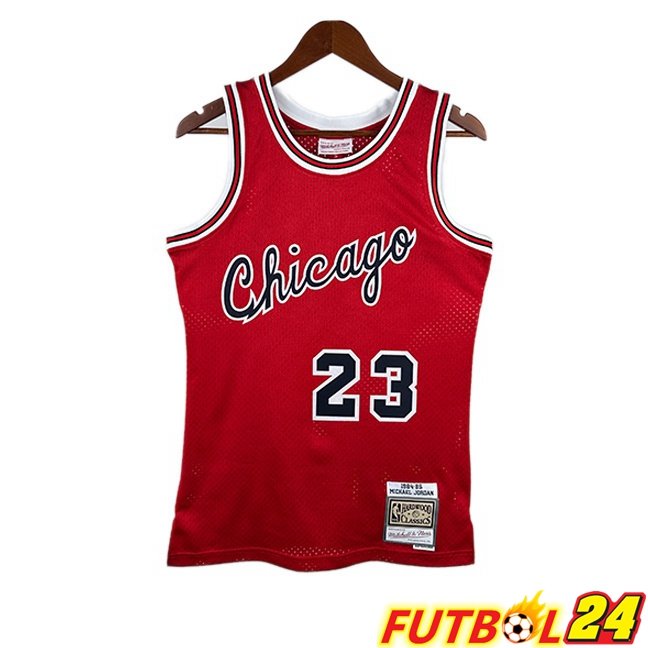 Camiseta NBA Chicago Bulls (Michael Jordan 23) Retro Rojo 1984-1985