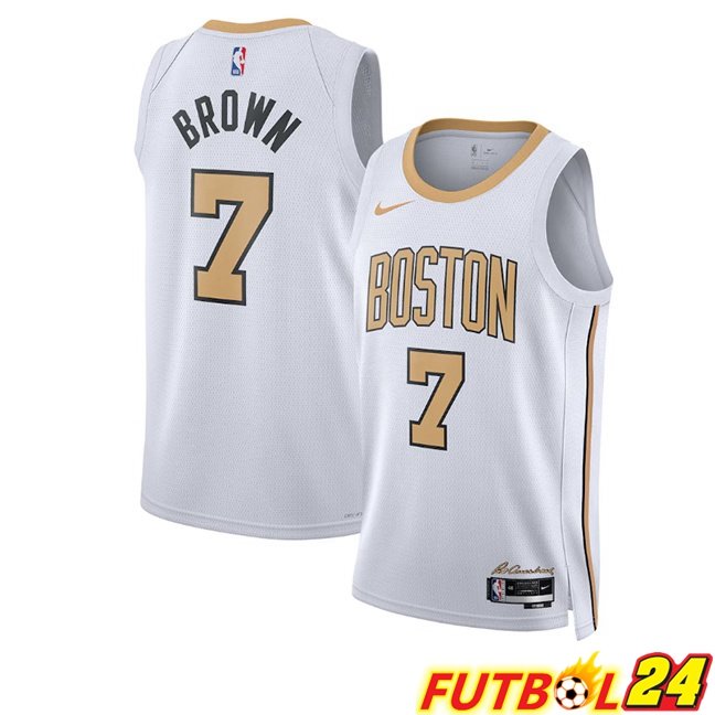 Camiseta NBA Boston Celtics (Jaylen Brown 7) Blanco 2025/2026
