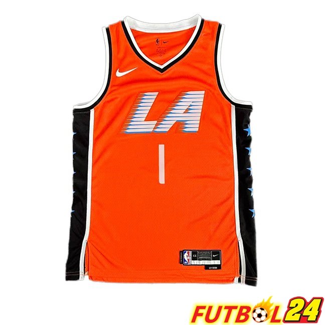 Camiseta NBA Los Angeles Clippers (James Harden 1) Naranja 2025/2026
