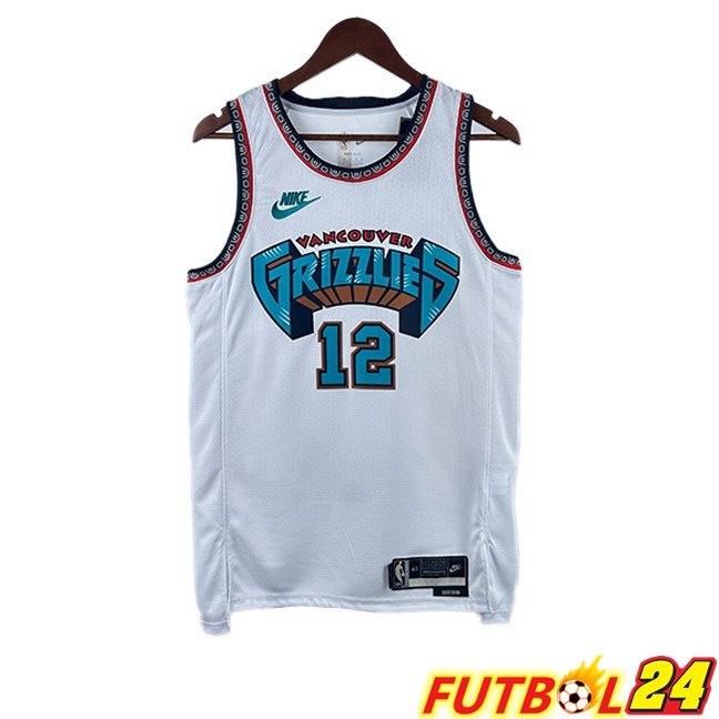 Camiseta NBA Memphis Grizzlies (Ja Morant 12) Blanco 2024/2025