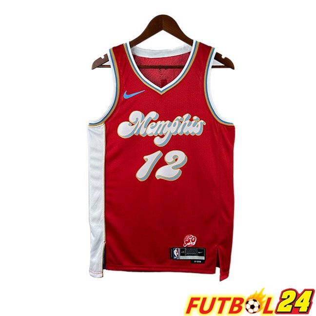 Camiseta NBA Memphis Grizzlies (Ja Morant 12) Rojo 2024/2025