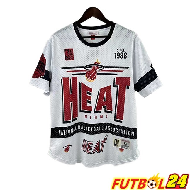 Camiseta NBA Miami Heat Edición Especial Retro Blanco Rojo 2025/2026