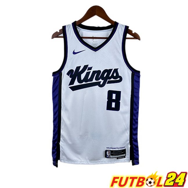 Camiseta NBA Sacramento Kings (Zach LaVine 8) Blanco 2023/2024