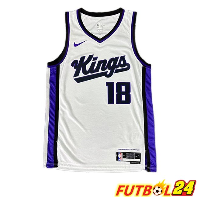 Camiseta NBA Sacramento Kings (Russell Westbrook 18) Blanco 2023/2024