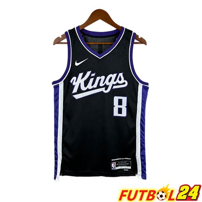 Camiseta NBA Sacramento Kings (Zach LaVine 8) Negro 2023/2024