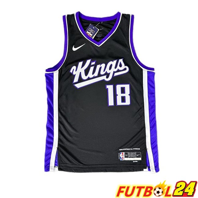 Camiseta NBA Sacramento Kings (Russell Westbrook 18) Negro 2023/2024
