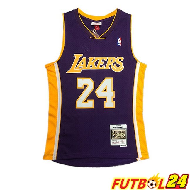 Camiseta NBA Los Angeles Lakers (Kobe Bryant 24) Retro Púrpura 2008-2009