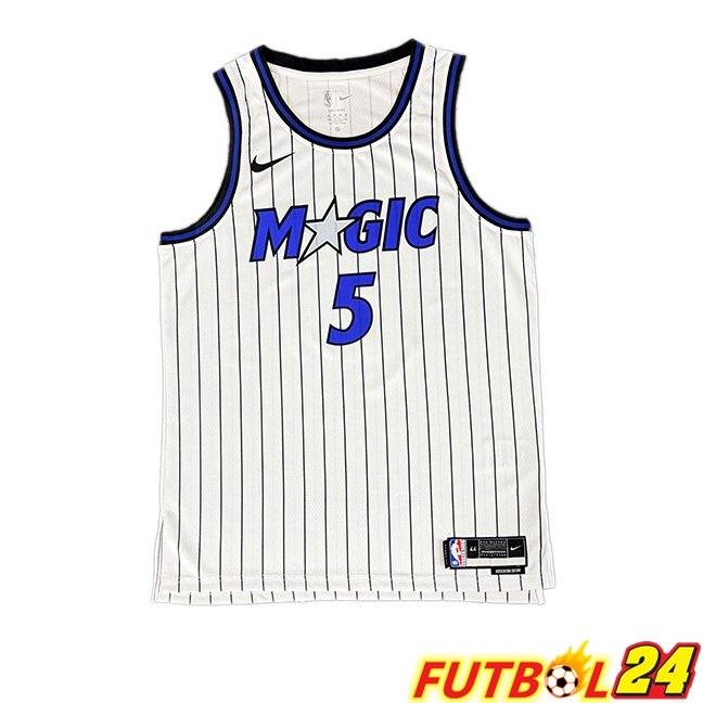 Camiseta NBA Orlando Magic (Paolo Banchero 5) Blanco 2025/2026