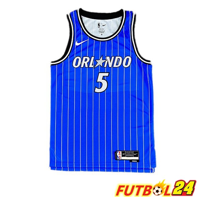 Camiseta NBA Orlando Magic (Paolo Banchero 5) Azul 2025/2026