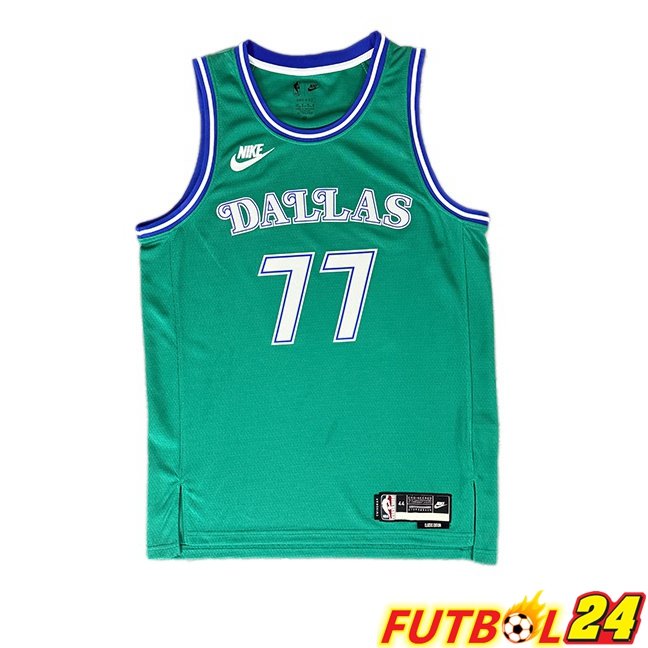 Camiseta NBA Dallas Mavericks (Luka Dončić 77) Retro Verde
