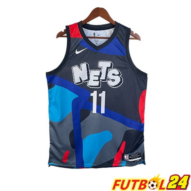 Camiseta NBA Brooklyn Nets (Kyrie Irving 11) Azul Negro 2024/2025