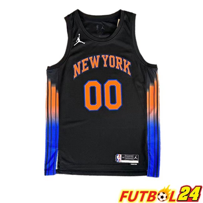 Camiseta NBA New York Knicks (Jordan Clarkson 00) Negro 2025/2026