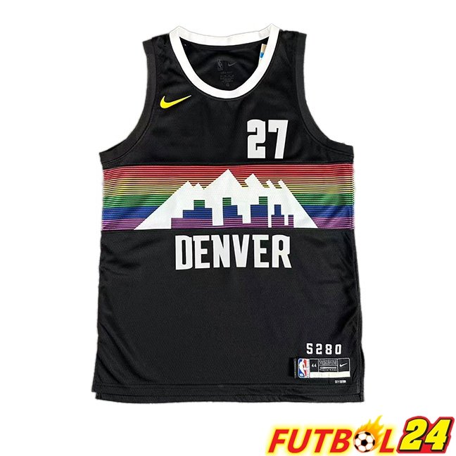 Camiseta NBA Denver Nuggets (Jamal Murray 27) Negro 2025/2026