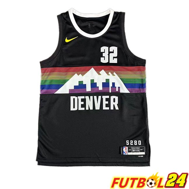 Camiseta NBA Denver Nuggets (Aaron Gordon 32) Negro 2025/2026
