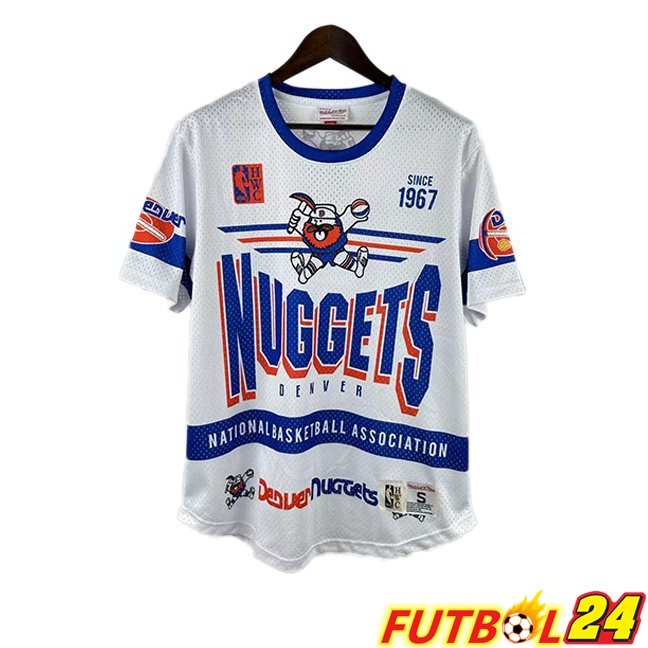 Camiseta NBA Denver Nuggets Edición Especial Retro Blanco Azul 2025/2026