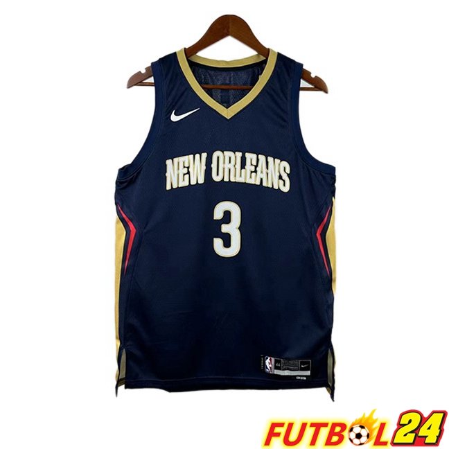 Camiseta NBA New Orleans Pelicans (Jordan Poole 3) Edición Especial Azul Real