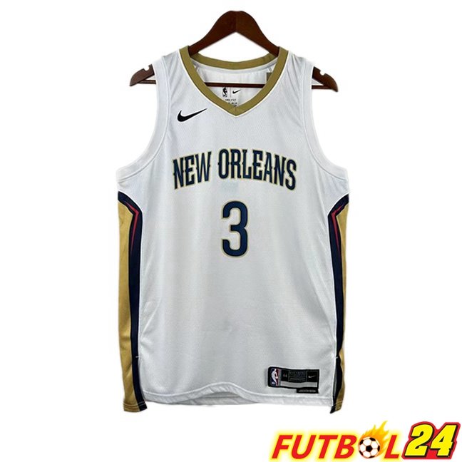 Camiseta NBA New Orleans Pelicans (Jordan Poole 3) Edición Especial Blanco