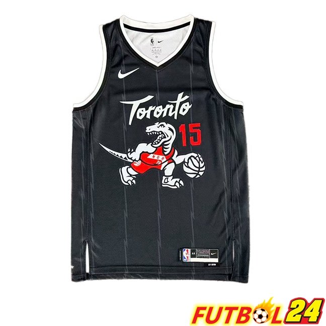 Camiseta NBA Toronto Raptors (Vince Carter 15) Negro 2025/2026