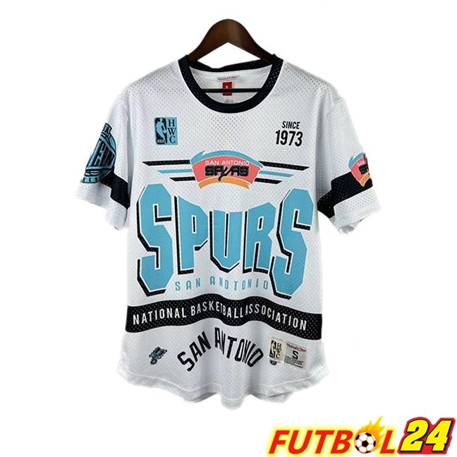 Camiseta NBA San Antonio Spurs Edición Especial Retro Blanco